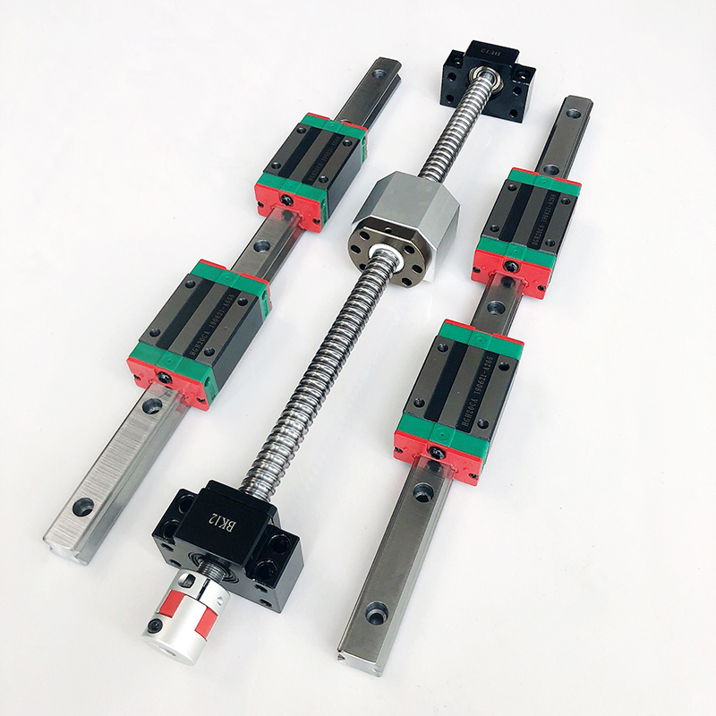 Hgr20 Linear Guide Rail Ballscrew Set - 2 conjuntos de trilhos de guia