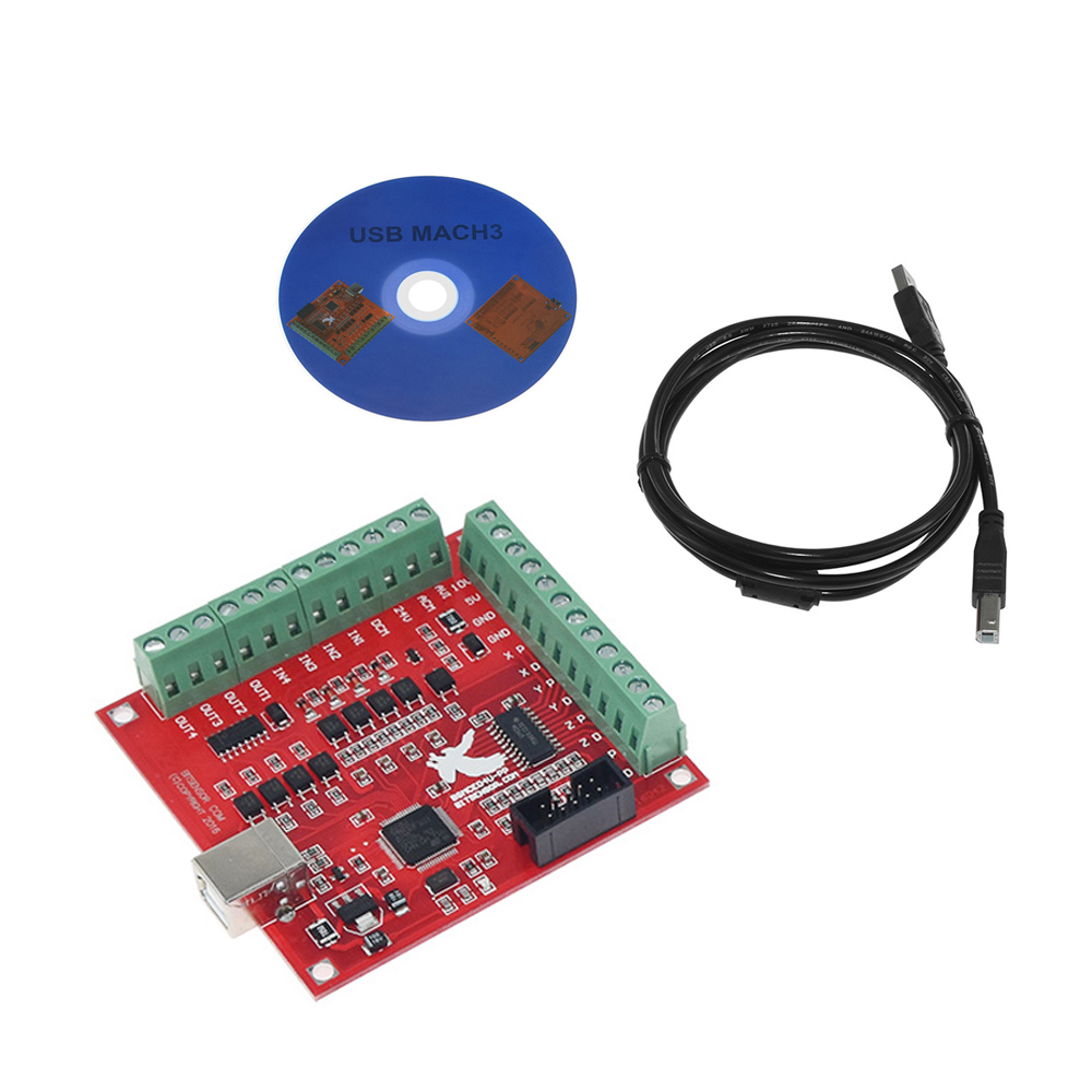 Mach3 Usb Cnc Controller 4 Axis 100Khz - Mach3 cnc usb 100khz breakout placa