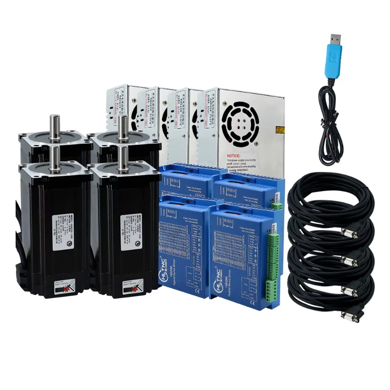 Hybrid Servo Driver Nema 34 8.5Nm - Kit de Motor de Passo de