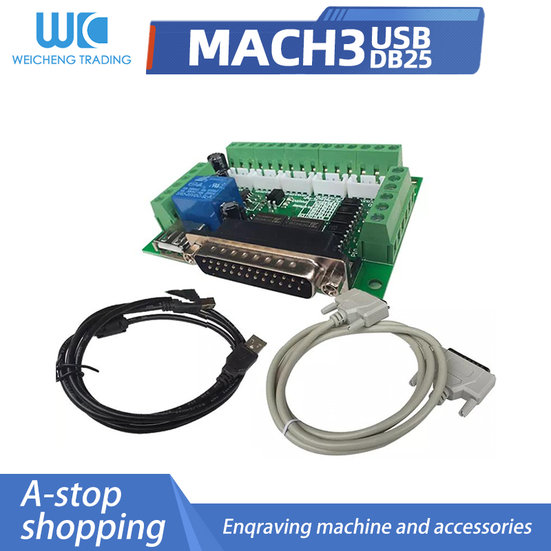 1 Conjunto de Placa Adaptadora - 5 Axis Cnc Breakout Board Interface Mach3 avaliação e preço