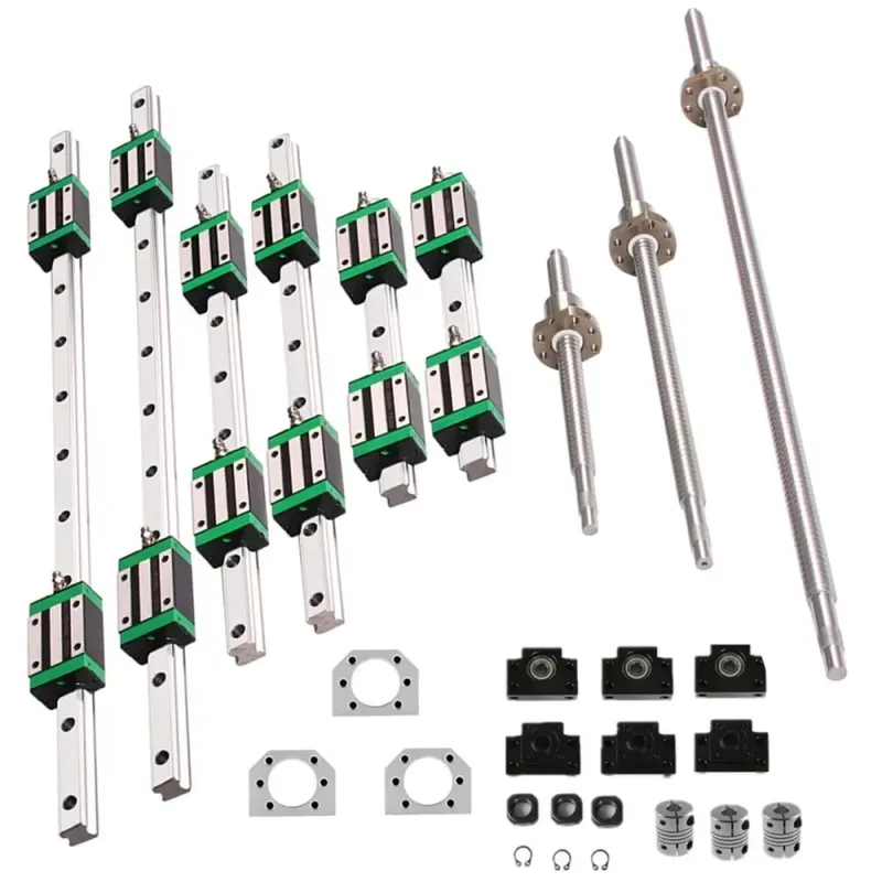 6 conjuntos de trilhos lineare - Hgr20 Linear Guide Rail Ballscrew Set avaliação e preço