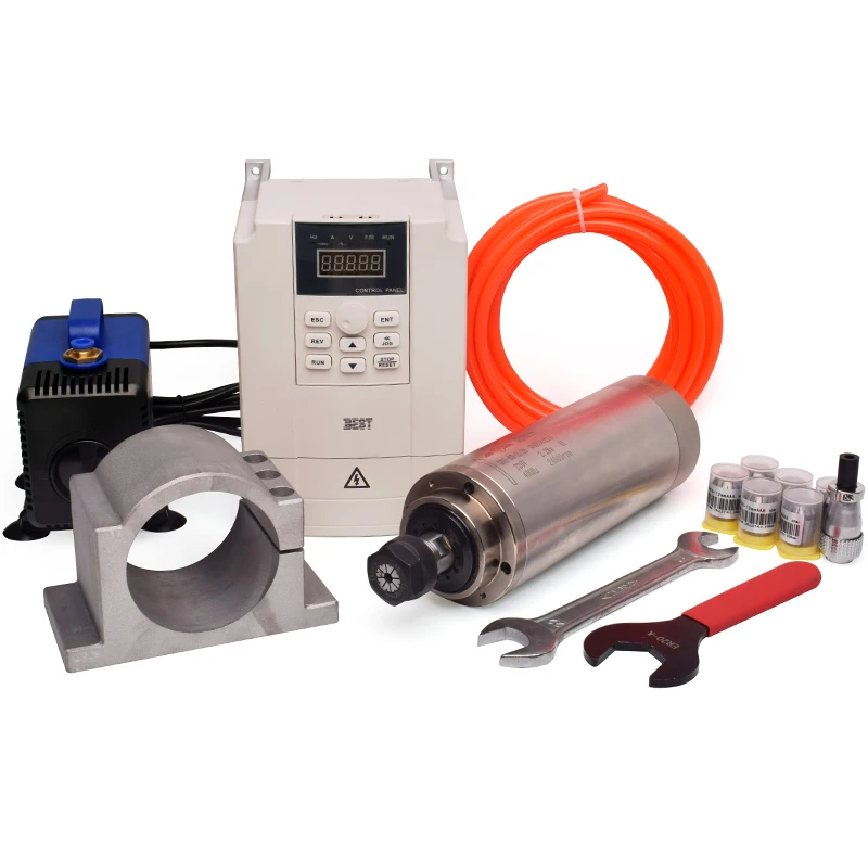 Preço Baixo, Alta Velocidade:  - 2.2Kw Water Cooled Spindle Kit Vfd avaliação e preço