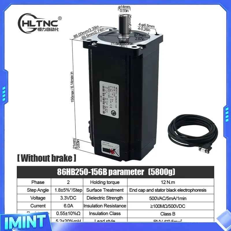 Motor de Passo HLTNC Nema 34 d - Hybrid Servo Driver Nema 34 8.5Nm avaliação e preço