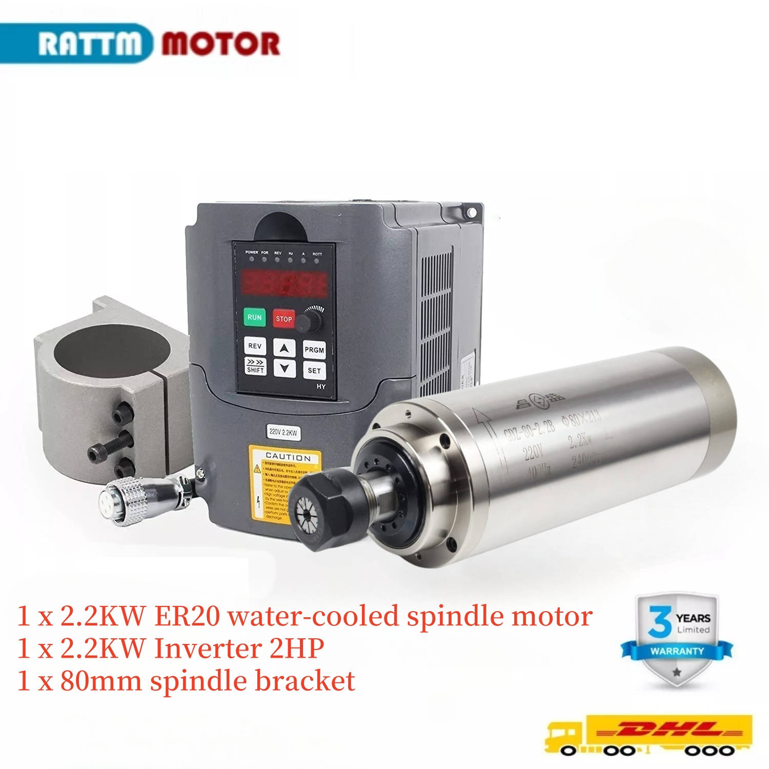 2.2kw 110v ou 220v 8a GDZ-80-2 - 2.2Kw Water Cooled Spindle Kit Vfd avaliação e preço