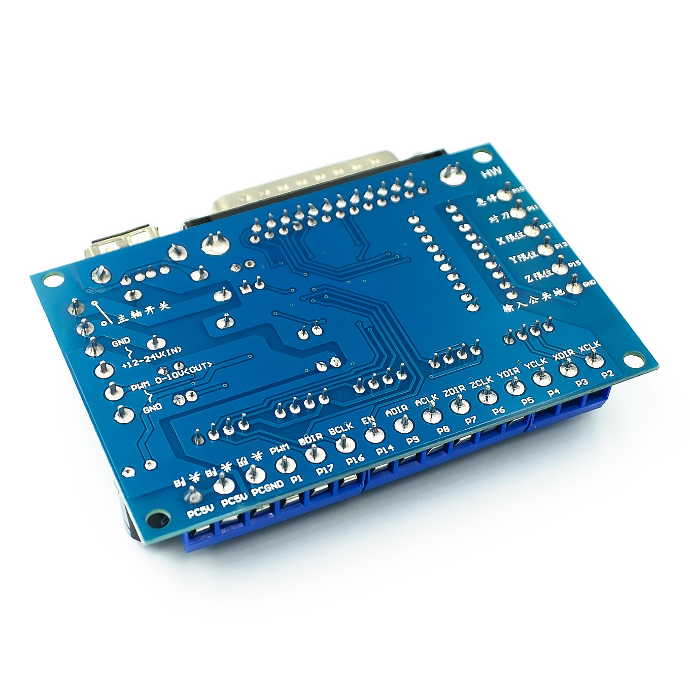 Placa de fuga do adaptador de  - 5 Axis Cnc Breakout Board Interface Mach3 avaliação e preço